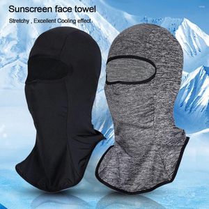 Czapki rowerowe Summer Cool Balaclava Ice Silk Cap Ochrona UV Sport Okład twarzy na okładkę anty-UV Motocykl Motocykl Hats