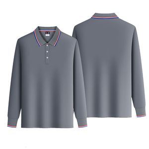 Мужская половая рубашка мужская рубашка повседневное деловые топы сплошные рубашки Polos Mens с длинным рукавом Polo предоставляют индивидуальные услуги 230421