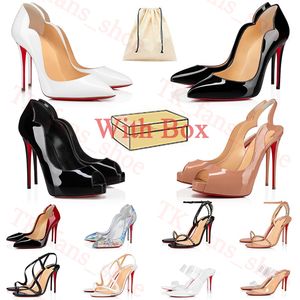 With Box Red Bottoms Heel Sandal Luxury heels so kate hot chick lady sandals women designer loafers high heel point toe pumps stiletto reds shoe womens nappa leath BO55