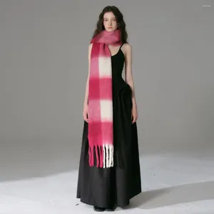 スカーフプラスサイズ230x36cmパシュミナ女性ファッションスカーフ温かいカシミアブレンドブファンダマフラー冬のエカルペスラグジュアリーショールとラップ