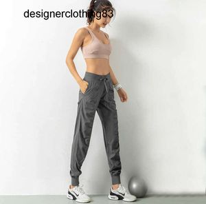 Lulus Lululemens Frauen Yoga Studio Hosen Damen Schnell Trocknend Kordelzug Laufen Sport Hosen Lose Tanz Jogger Mädchen mode brache