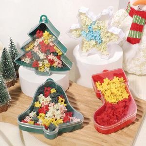 Hair Accessories 50pcs/set Christmas Cute Gift Set For Girl Mini Flower Grab Clip Children's Holiday Box Hairpins
