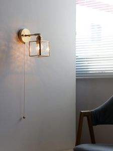 Wall Lamp Black Sconce Room Lights Crystal Lighting Wireless Long Sconces Led Light For Bedroom