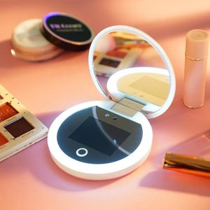 Compact Mirrors UV Sunscreen Test Camera LED Cosmetic Mirror Suncream Device Skin Mirror Makeup Condition Detection Effectiveness Suncream 231120