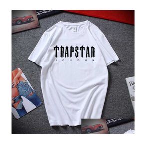 T-shirt da uomo 2022 Mens Trapstar T Shirt Designer Uomo Donna Hip Hop Top Stampa Tshirt Summer Fashion Nero Sportswear Marca Sweatshi 2023