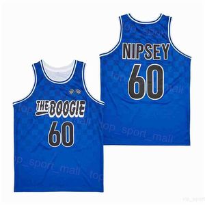 Movie Basketball Film The 60 Nipsey Jerseys Boogie Tournament HipHop High School Breathable Team Blue HipHop For Sport Fans Pure Cotton College Retro Summer Shirt