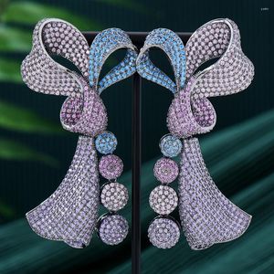 Baumeln Ohrringe Jimbora 2023 Dubai Style Bowknot Für Frauen Braut Hochzeit Jahrestag Geschenk Schmuck Großhandel Hohe Qualität