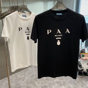 Fashion Women cotton material T-shirt Round Neck Cotton Couple Triangle T Shirt P Home Letter Luxury Designer Clothes Famous Brands Men Jersey tee s-5xl