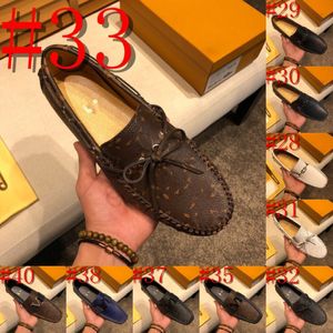 40Model Modedesigner-Kleiderschuhe für Herren, rote Herren-Formelle Party-Abend-Mokassin-Loafer aus echtem Leder, Luxus-Marken-Loafer-Schuhe