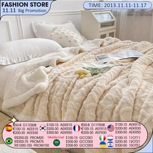 Blanket Plain weave bedding childrens warmth winter Blanket and throw thick wool sofa soft mattress 231120