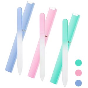 Nail File Durable Crystal Glass Nail Files Nails Polishing Tool Beautifully Packaged Easy to Carry File for Women Girl