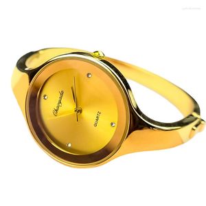 Zegarek na rękę najlepsze marka Bransoletka Watch Oryginalna sukienka panie swobodne i modne Stailess stalowy okrągłe tarcza unikalna damska kwarcowa zegar kwarcowy