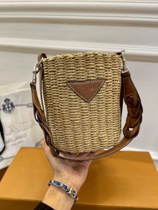 Бренд -дизайнерская сумка Praad Fashion Соломенная сумка для бродячи