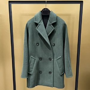 Women's Wool Blends Max Rebu Cashmere Coat Overcoat Slim and Thin 2023 Fashion Winter Outerwea 231120