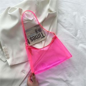 Abendtaschen Transparent Klar Gelee Handtasche Schulter Für Frauen Elegante Party Achseltasche Weibliche Geldbörse