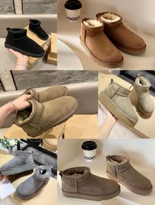 Womens Ultra Ugh Boots Boots Tazz Slipper Tasman tofflor Martin Mini Tasman Platform Black Chesut Red Fur Mustard Seed Booties fluffy päls stövlar värmer ett kroppshår