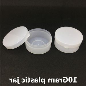 10ml Beyaz Plastik Kozmetik Kozalağı Kavanoz 34x17mm 10 gram boyutu Krem Boş Şişe Maske Konteynerleri Kavanozlar Küçük Pot BFDOX