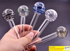 BIG size Great Pyrex Glass Oil Burner pipe color Glass Tube Oil Burning somking water pipes in stock