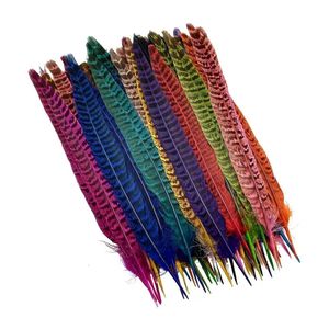 Outro evento 10pcs penas de cauda de faisão para artesanato decoração de árvore de Natal DIY acessórios de cabelo peça central de casamento pluma de lazer criativo 231120