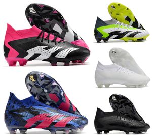 Soccer Football Shoes Predator Accuracy.1 FG BOOTS Lace-Up Mens Boys Cleats Boots High Ankle Size 39-45