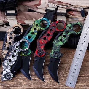 7.09'' Folding Karambit Knife Cs Go Survival Tactical Pocket Hunting Outdoor Hiking Camping Claw Knives Self-defense Tools