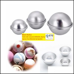 Tårtverktyg Bakeware Kitchen Dining Bar Home Garden Aluminium Alloy Mold Diy Bath Bomb Mod Salt Ball Hemlagad Crafting Gift Semicircle SP