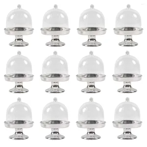 Party Supplies 10pcs Mini Clear Candy Cupcake Holder Dessert Display Stand Wedding Birthday Decor Supply Baby Shower Muffin Dome Boxes