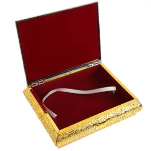 Present Wrap Metal Bookhelf Koran Box Hushållens fall lagringsskatt Bibel Akryl Koran Container