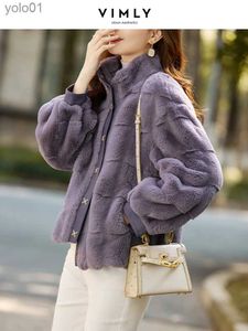 Pele feminina pele sintética vimly luxo casaco de pele sintética feminino jaqueta muito quente para mulher 2022 moda curto grosso solto casaco de couro fe roupas 50326l231121