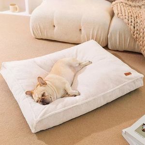 kennels pens Luxury Pet Bed Mat Dog Sleeping Bed for Medium Large Dogs Cozy Nest Mat Soft Cat Sofa Cushion Kennel Removable Pet Supplies 231120