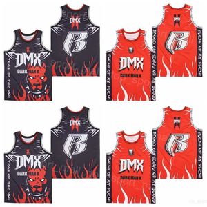 Film Basketball Film DMX Trikots Flesh of My Flesh Blood of My Blood Dark Man X Für Sportfans College Genähtes Team Retro Pullover High School Atmungsaktives Shirt