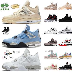 2023 With Box Jumpman 4 4s Women Men Casual Shoes White Oreo Sail University Blue DIY Taupe Haze Military Black Cat Neon Bred Wild Things