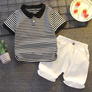 Clothing Sets 0-6 Year Old Boys' Set Casual Korean Polo Summer Fashionable Baby Short Sleeve Shorts Two Piece