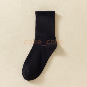 2023 Men Women Sprot Socks Solid Color Cotton Classical Businness Casual Socks 04