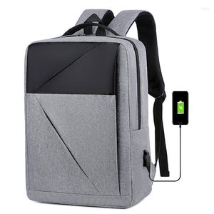 Backpack Travel Business Imper impermeável 15,6 polegadas Laptop Sacos portáteis para homens Charging Machila para notebook para Mochila para