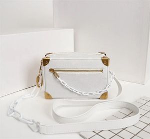 2023 Fashion Designer High Quality New Box Bag Chain Bar Bag Adjustable Resin Chain for Shoulder Back or Handheld Use