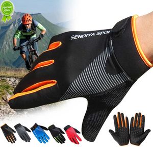 Nuovi guanti da ciclismo antiscivolo Touch Screen Guanti da bici Sport Antiurto Mtb Road Guanto da bicicletta traspirante con dita intere per uomo Donna