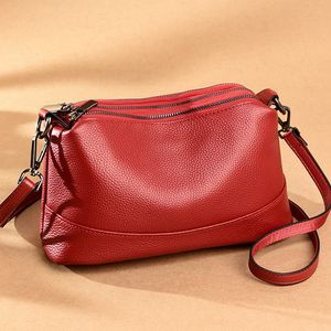 Bolsas de noite bolsas de couro 100% genuínas bolsas femininas designer mole de couro mole saco crossbody saco de luxo com sacola de ombro feminino 230420