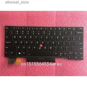 Клавиатуры Новый ноутбук для Lenovo ThinkPad X280 A285 X390 X395 L13 Yoga/L13 клавиатура с подсветкой, английский язык (США) 01YP120 01YP040 01YP200 Q231121