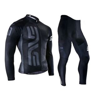 Conjuntos de jersey de ciclismo Jersey de ciclismo de manga larga para hombres Ropa de bicicleta Pantalones largos con acolchado de gel 2024 Primavera Otoño 231120