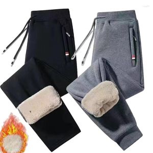 Erkekler Pantolon Erkek Kış Polar Joggers Sherpas Aslı Sweatpants Sıcak Kalın Track Aktif Atletik Egzersiz Jogger Swearpant