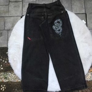 JNCO Baggy Jeans Hip Hop Rock Embroidery Pattern Men Women 2023 New Fashion Streetwear Retro Harajuku High Waist Wide Leg Jeans g6