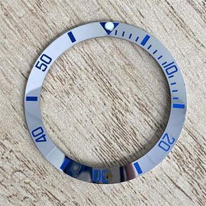 Titta på reparationssatser 38mm Bezel för 40mm underhölje modifierade delinsatsringar Ringar Byte av Bezels Inner Diameter 30,5 mm lysande pärla