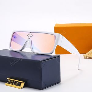 Moda Luxury Designer Sunglasses para homens Designer unissex Goggle Beach Ciclone Sport Máscara de máscara de sol Black Millionaires Square Design UV400 com caixa