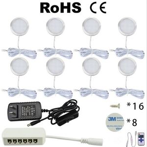 3 4 6 8PCS LED sotto la luce dell'armadio 12V Luci da cucina con interruttore lampada da bar armadio casa contatore vetrina decorazione lampade205O