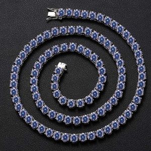 Factory Direct High Quality 925 Sterling Silver Moissanite Tennis Chain Halsband för män och kvinnor