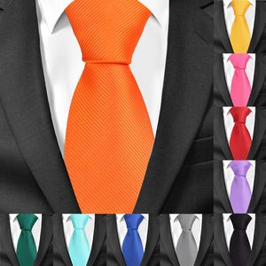 Fashion Nice Silk Tie For Men Necktie Orange Shirt Accessories lover's day Ties