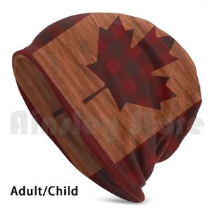 Berets Canada Flag Lumberjack Beanies Knit Hat Hip Hop Canadian med ett timmerförare Waltz -tema till det