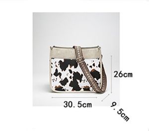 Abendtaschen Milchkuhdruck Handtaschen für Frauen 2023 Mode Hohe Qualität Pu-Leder Mädchen Schulter Messenger