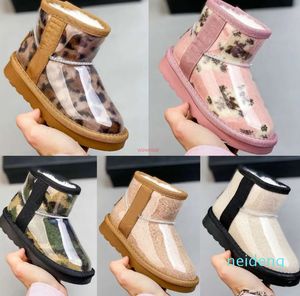 Dress Shoes Australia Classic Mini Boots Clear Kids Shoes Girls designer Jelly Toddler ug baby Children winter Snow Boot kid youth sneaker shoe Natural